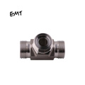 EMT industrial male o-ring tee way metric fittings hydraulic stainless steel